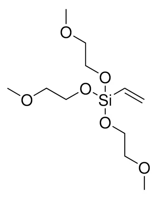 Vinyl tris(2-methoxyethoxy) silane structure, CAS 1067-53-4