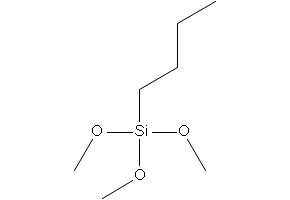 Butyltrimethoxysilane structure, CAS 1067-57-8