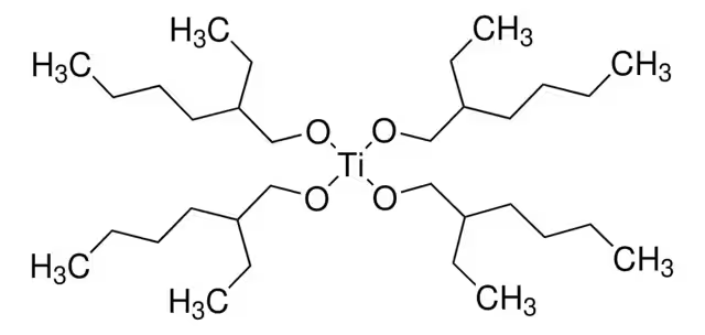 Titanium ethylhexoxide structure, CAS 1070-10-6