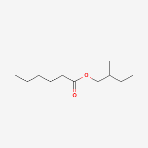 2-Methylbutyl hexanoate structure, CAS 2601-13-0