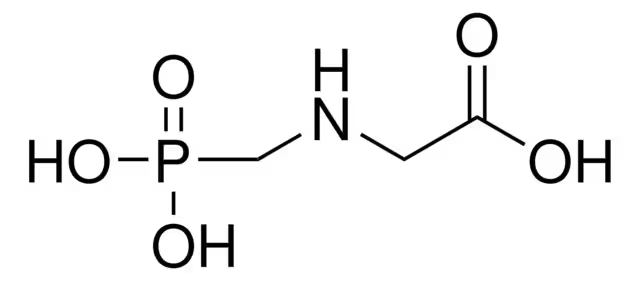 Glyphosate structure, CAS 1071-83-6