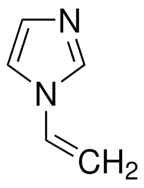 Vinylimidazole structure, CAS 1072-63-5