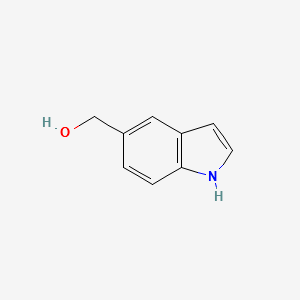 Indole-5-methanol structure, CAS 1075-25-8
