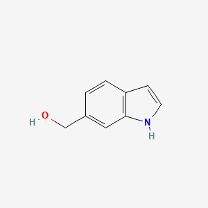 Indole-6-methanol structure, CAS 1075-26-9