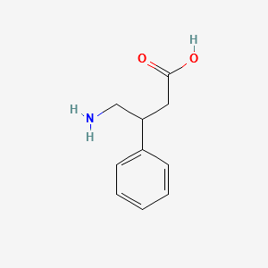 4-Amino-3-phenylbutyric acid hydrochloride structure, CAS 1078-21-3