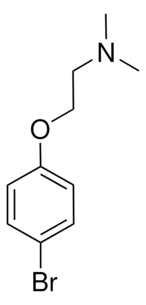 N-[2-(4-Bromophenoxy)ethyl]pyrrolidine structure, CAS 1081-73-8