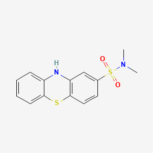 2-Dimethylaminosulfonylphenthiazine structure, CAS 1090-78-4