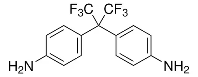 2,2-Bis(4-aminophenyl)hexafluoropropane structure, CAS 1095-78-9