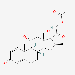 16-Meprednisone acetate structure, CAS 1106-03-2