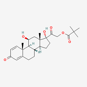 Prednisolone 21-trimethylacetate structure, CAS 1107-99-9