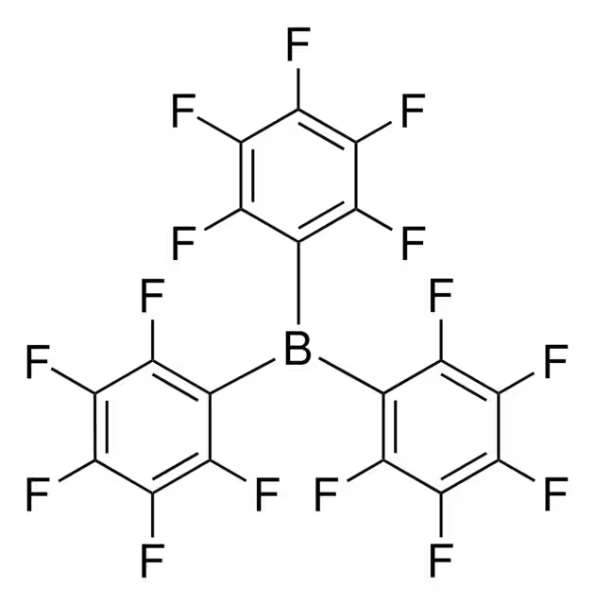 Tris(pentafluorophenyl)borane structure, CAS 1109-15-5