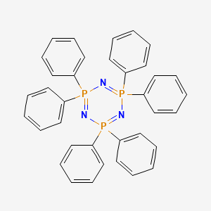 Hexaphenyl cyclotriphosphazene structure, CAS 1110-78-7