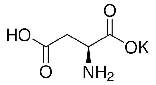 L-Aspartic acid potassium salt structure, CAS 1115-63-5