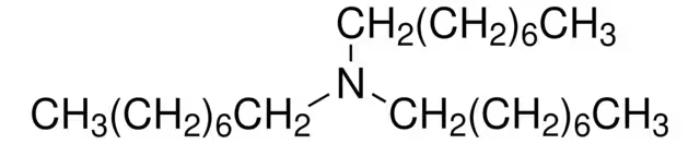 Trioctylamine structure, CAS 1116-76-3