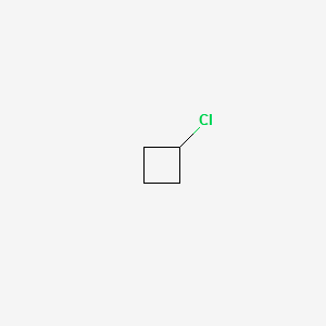 Cyclobutyl chloride structure, CAS 1120-57-6
