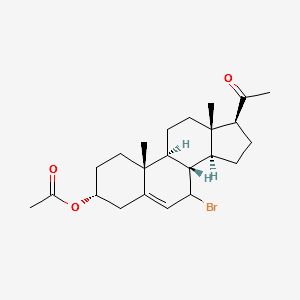 7-BroMo-3-O-acetyl-pregnenolone structure, CAS 114417-65-1
