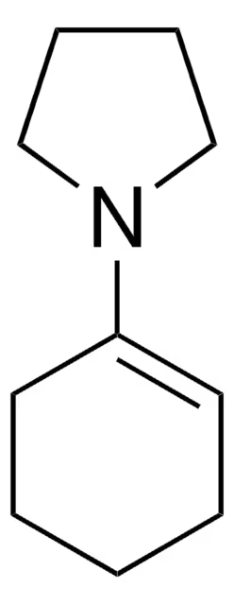 1-Pyrrolidino-1-cyclohexene structure, CAS 1125-99-1