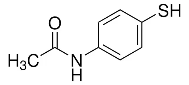 4-Acetamidothiophenol structure, CAS 1126-81-4