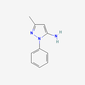 5-Amino-3-methyl-1-phenylpyrazole structure, CAS 1131-18-6