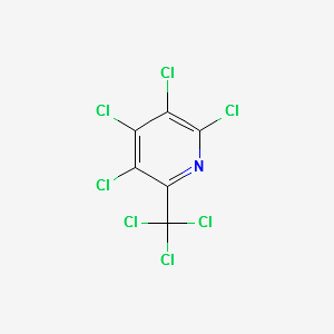 2,3,4,5-Tetrachloro-6-(trichloromethyl)pyridine structure, CAS 1134-04-9
