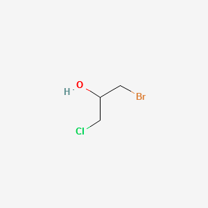 1-bromo-3-chloropropan-2-ol structure, CAS 4540-44-7