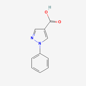 1-Phenyl-1H-pyrazole-4-carboxylic acid structure, CAS 1134-50-5