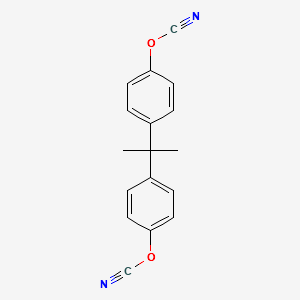 2,2-Bis-(4-cyanatophenyl)propane structure, CAS 1156-51-0