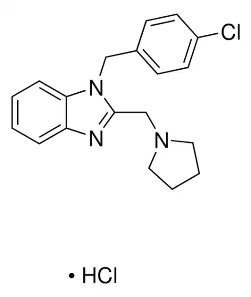 Clemizole hydrochloride structure, CAS 1163-36-6