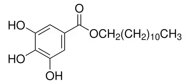 Dodecyl gallate structure, CAS 1166-52-5