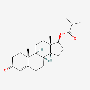 Testosterone isobutyrate structure, CAS 1169-49-9