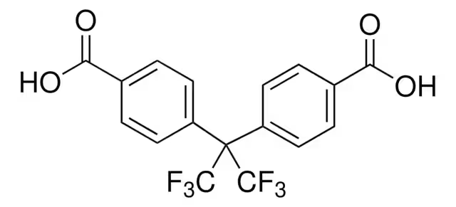 2,2-Bis(4-carboxyphenyl)hexafluoropropane structure, CAS 1171-47-7