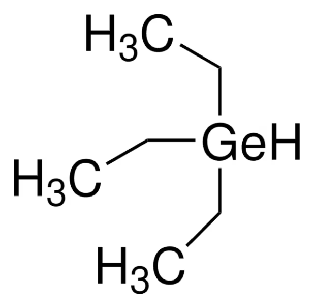 Triethylgermanium hydride structure, CAS 1188-14-3