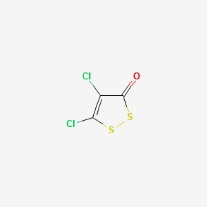 Dichloro-1,2-dithiacyclopentenone structure, CAS 1192-52-5