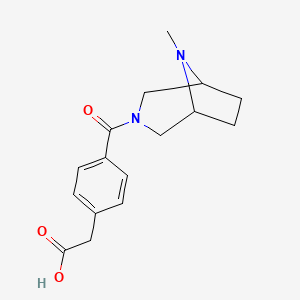 4-[(2-Chloroethyl)ethylamino]-benzaldehyde structure, CAS 2643-07-4