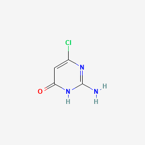 2-Amino-6-chloro-4-pyrimidinol structure, CAS 1194-21-4