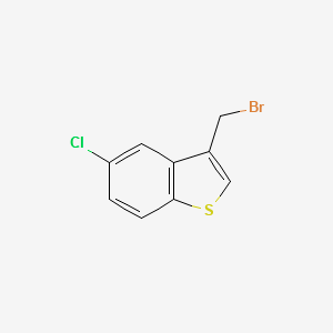 3-(Bromomethyl)-5-chlorobenzo[b]thiophene structure, CAS 1198-51-2