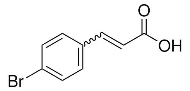 4-Bromocinnamic acid structure, CAS 1200-07-3