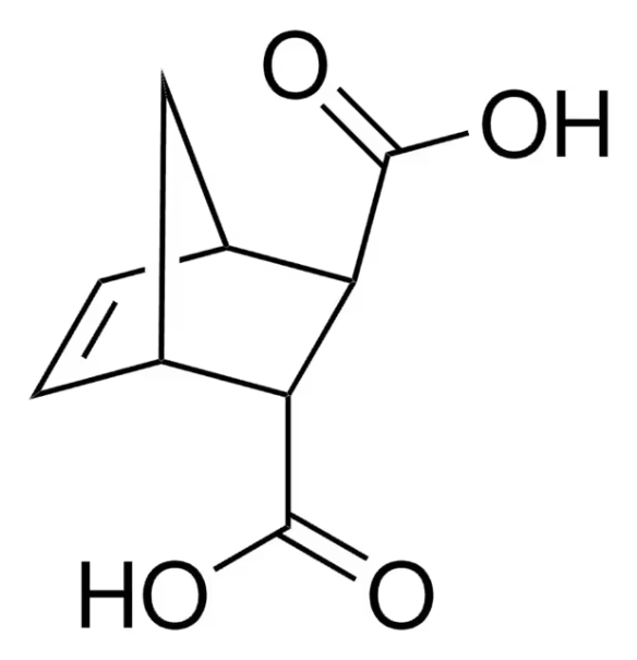 5-Norbornene-2-endo,3-exo-dicarboxylic acid structure, CAS 1200-88-0