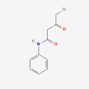 4-Bromo-3-oxo-N-phenylbutanamide structure, CAS 1205-74-9