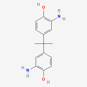 2,2-Bis(3-amino-4-hydroxyphenyl)propane structure, CAS 1220-78-6