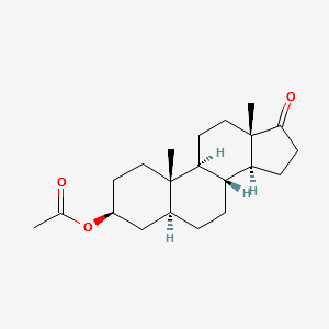 Epiandrosterone acetate structure, CAS 1239-31-2