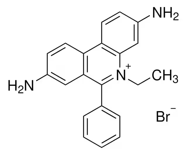 Ethidium bromide structure, CAS 1239-45-8