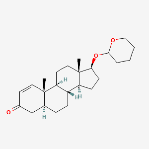 1-Testosterone tetrahydropyran structure, CAS 1247-69-4