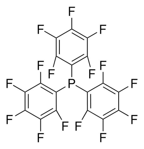 Tris(pentafluorophenyl)phosphine structure, CAS 1259-35-4