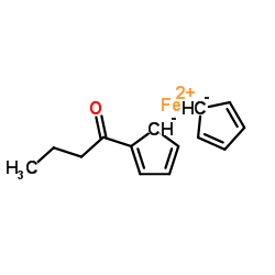Butyrylferrocene structure, CAS 1271-94-9