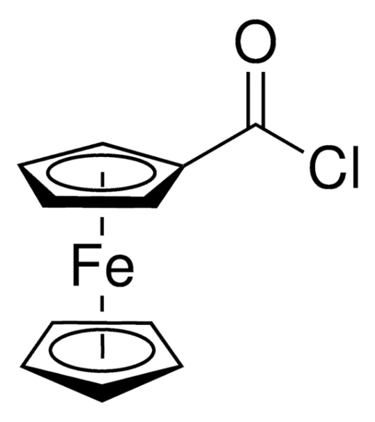 Chlorocarbonyl ferrocene structure, CAS 1293-79-4