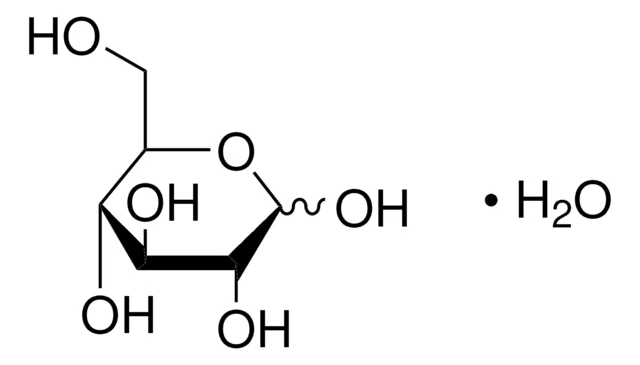 Dextrose monohydrate structure, CAS 5996-10-1