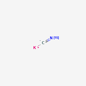 POTASSIUM CYANIDE-15N structure, CAS 5297-01-8