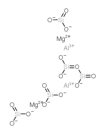 Aluminum magnesium silicate structure, CAS 1327-43-1
