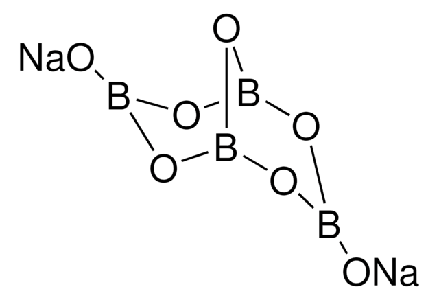 BORAX; SODIUM TETRABORATE; structure, CAS 1330-43-4